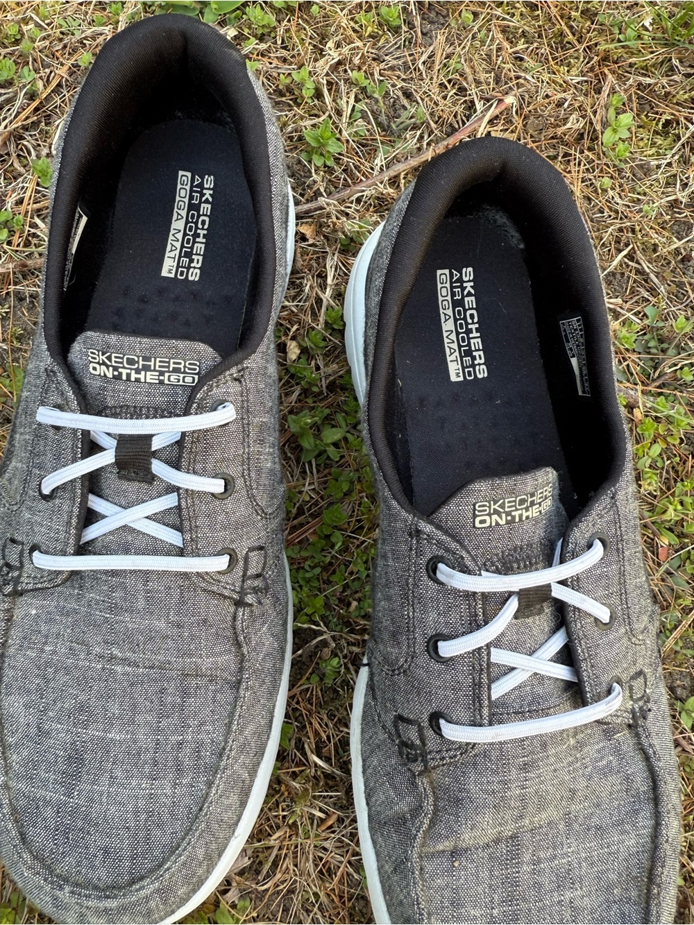 Skechers On-The-GO Flex Ashore Men's Boat Shoes Grey, Size 11